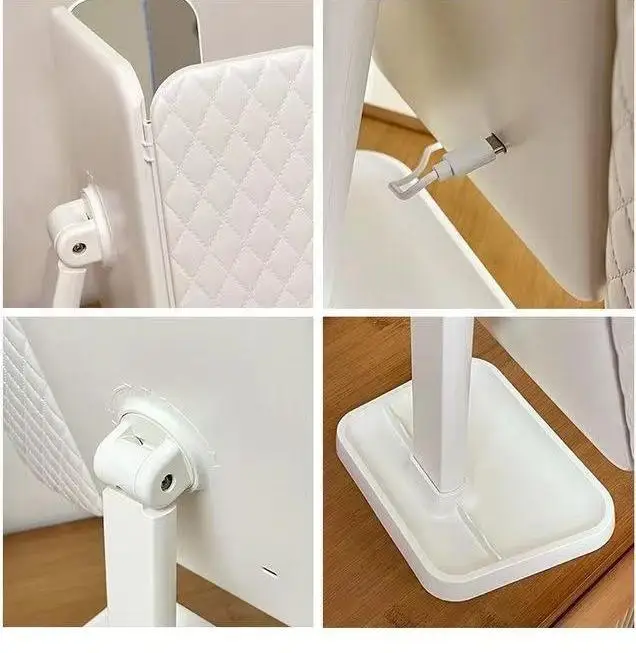 Latest Foldable Vanity LED Lighted Makeup Mirror Touch Screen 1X/2X/3X Magnification for Cosmetics