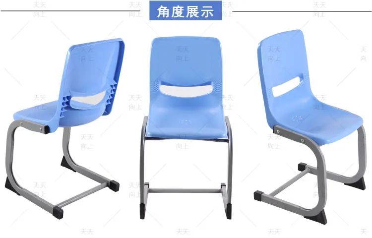 Fixed Plastic Tables and Chairs Set Environmental School Desk with Chair Classroom Furniture