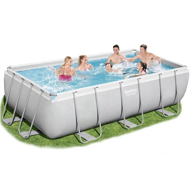 Bestway 56457 Rectangular Frame Pool Set - Durable & Easy Assembly