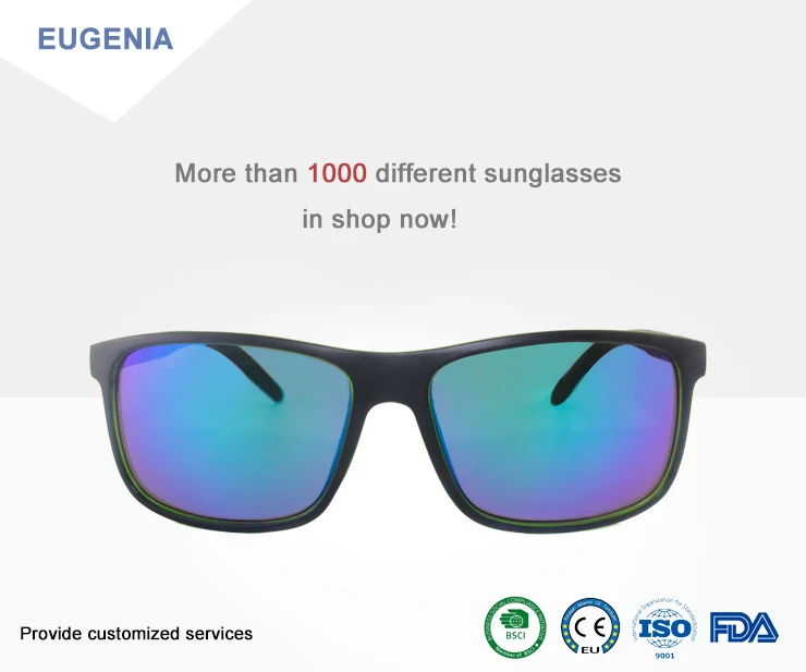 EUGENIA 2020 New Design Square Retro Transparent Multicolor UV Sunglasses