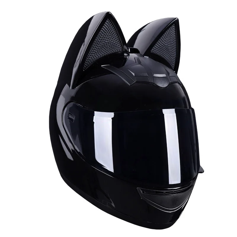 cute full face motorcycle helmet cat ears Cute Cat Ear Helmet