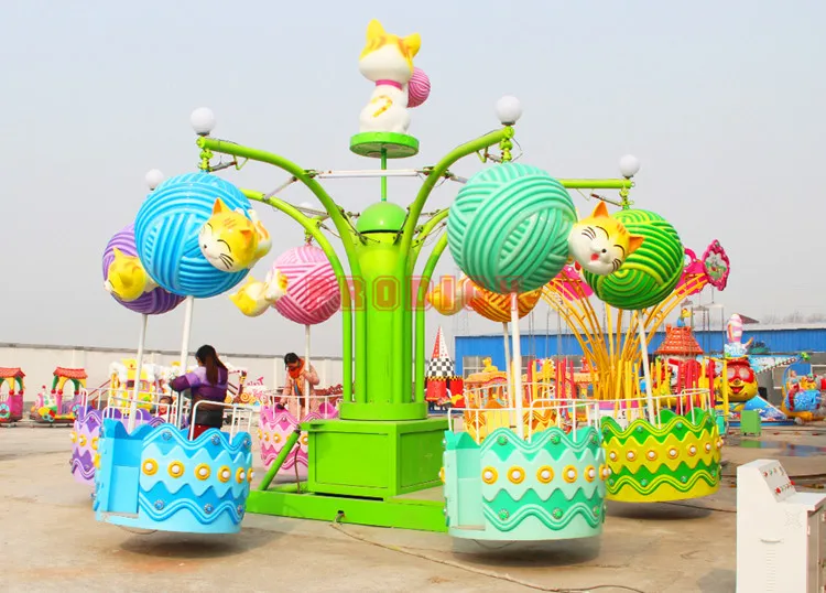 玻璃纤维便宜 24 座游乐园设备飞行旋转木马 funfair samba 气球游乐