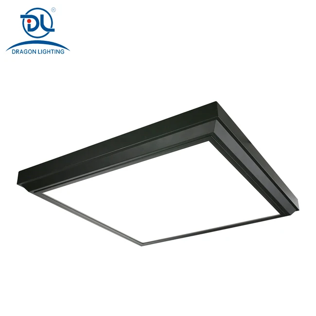 Dali  IP40 60*60 40W Black Cover LED Surface panel light fixture office hospital store hotel