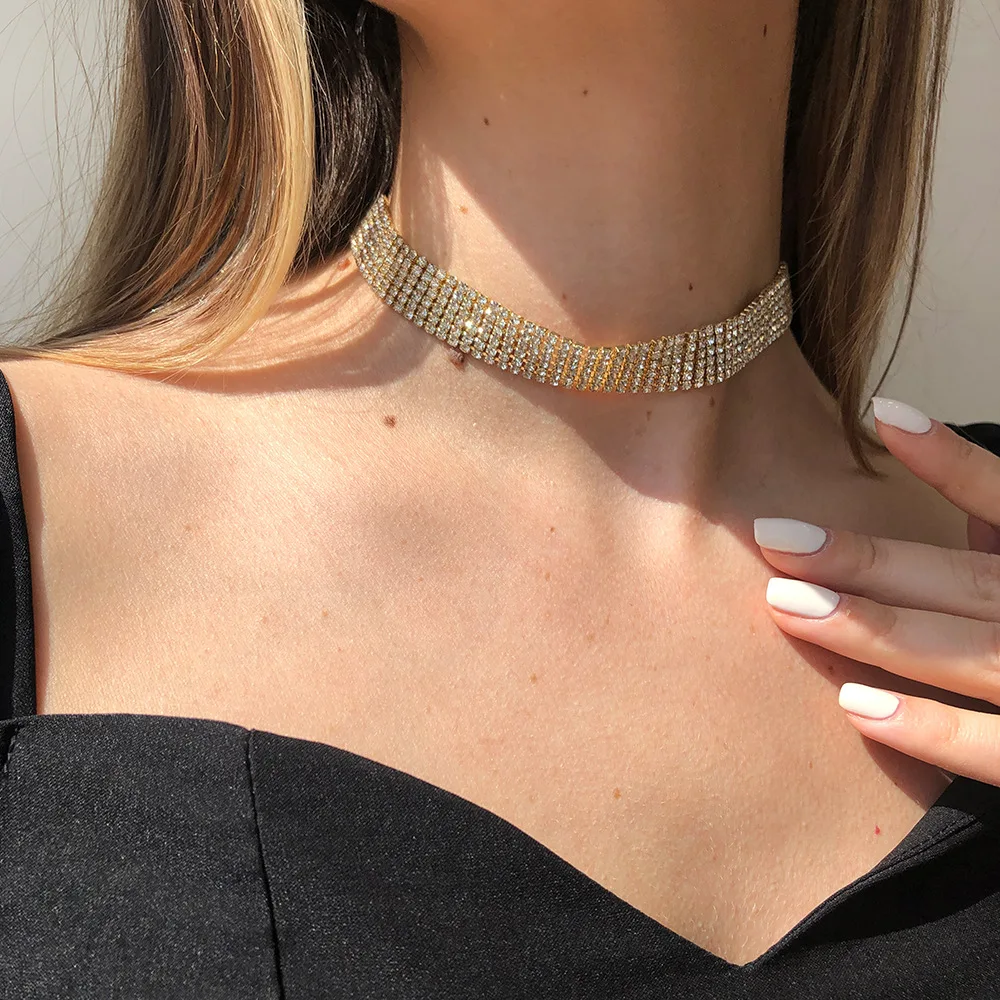 chunky diamond choker