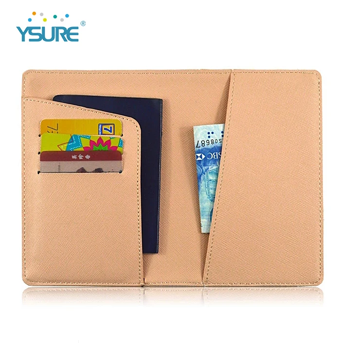 Ysure Hot Products Saffiano Leather Passport Card Holder Cover Custom