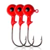 LUSHAZER 0.875g-14g red lead hook high carbon hook fishing