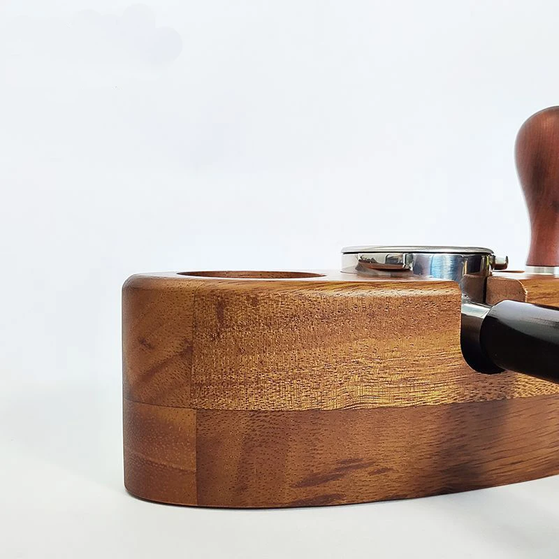 Wooden Espresso Coffee Filter Wood Coffee Tamper Holder Espresso Coffee