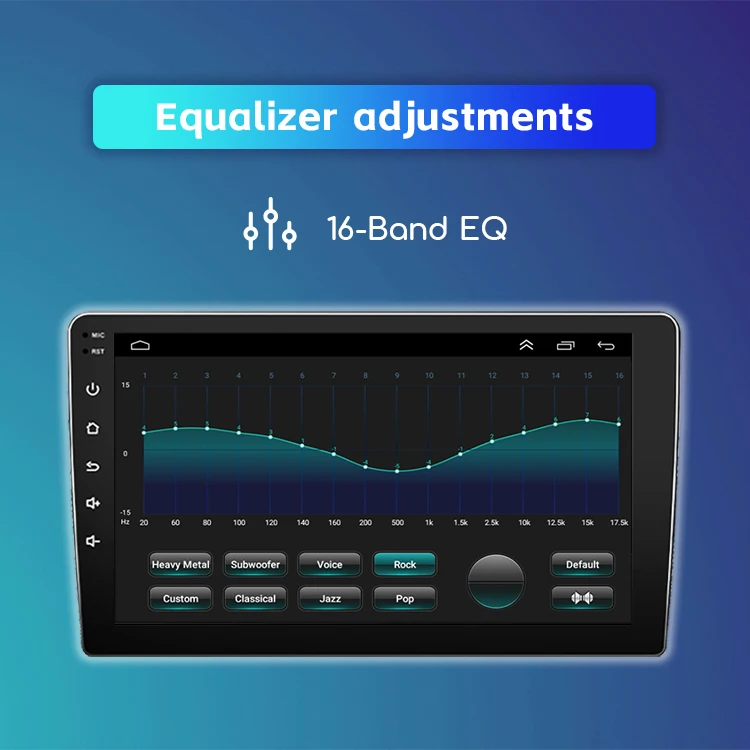 Universal 10 Inch Car Radio Touch Screen Car Stereo Video With 360