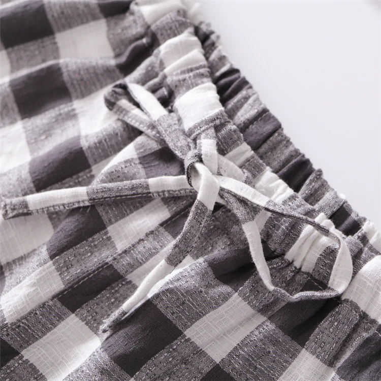 Halloween 2020 latest men clothing wholesale skin friendly plaid long sleeve shirt set pajama men's sleepwear pajamas set