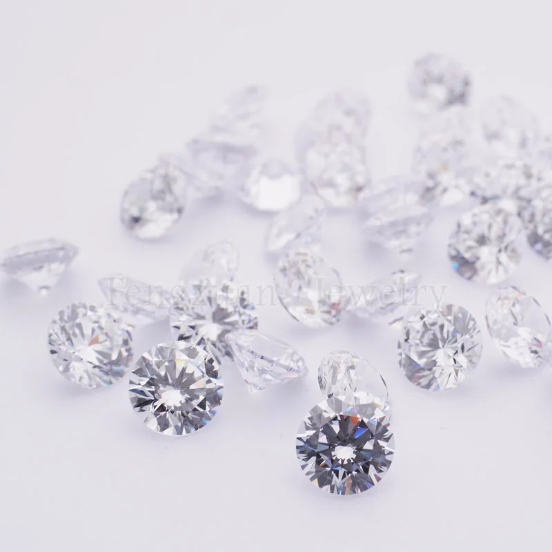 Wholesale 20pcs Lot White AAA Quality CZ Cubic Zirconia Loose Stone SIZE 2-5mm 