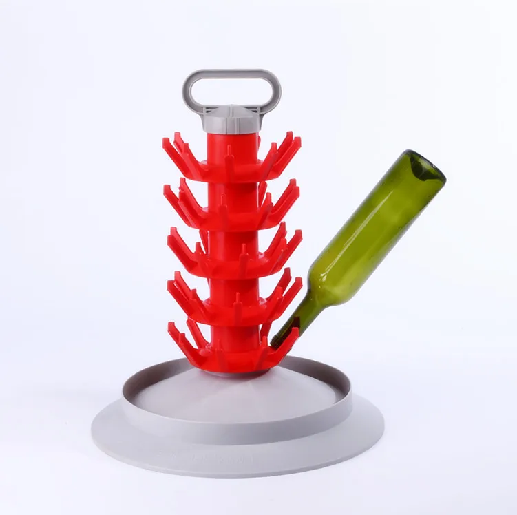 Home Brew Bottle Tree Drainer Drying Rack Beer Wine Bottles5layer