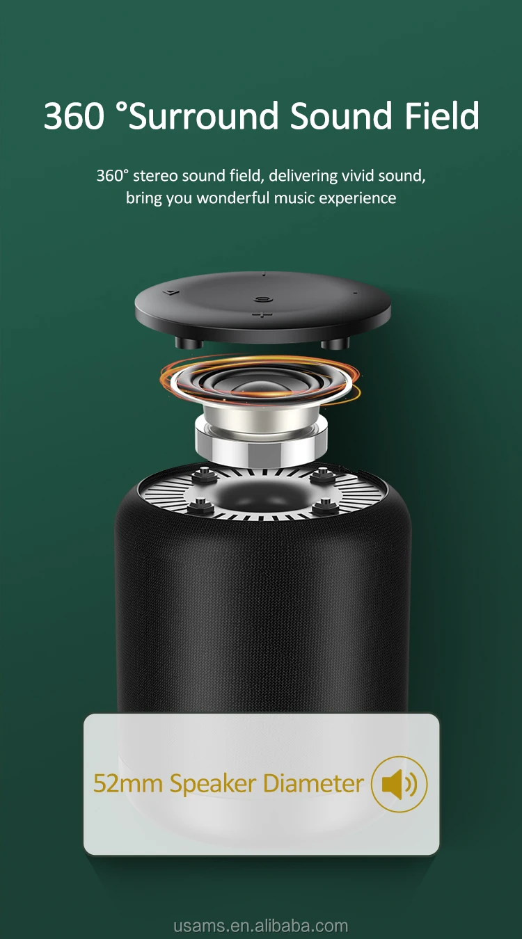 USAMS US-YX005 portable mini Wireless Speaker bluetooth motorcycles --Moyi Series - ANKUX.COM