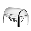 hotel buffet serving oblong roll top buffet chafing dish food warmer stainless steel