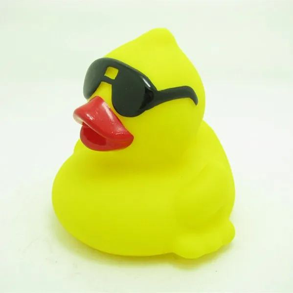 inflatable duck with sunglasses