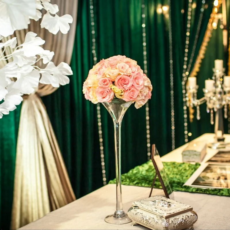 Aeofa Wholesale High Foot Large Cocktail Glass Vase Water Culture