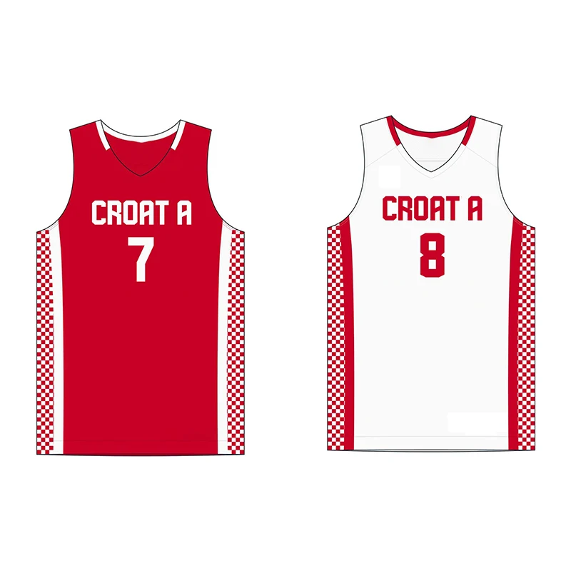 Source new design men's basketball jersey oem design red vintage