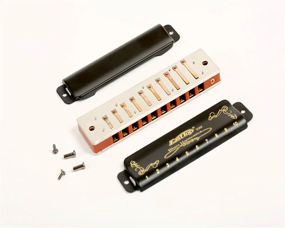 
wholesales Easttop T008K 10 hole blues diatonic musical instrument harmonica 