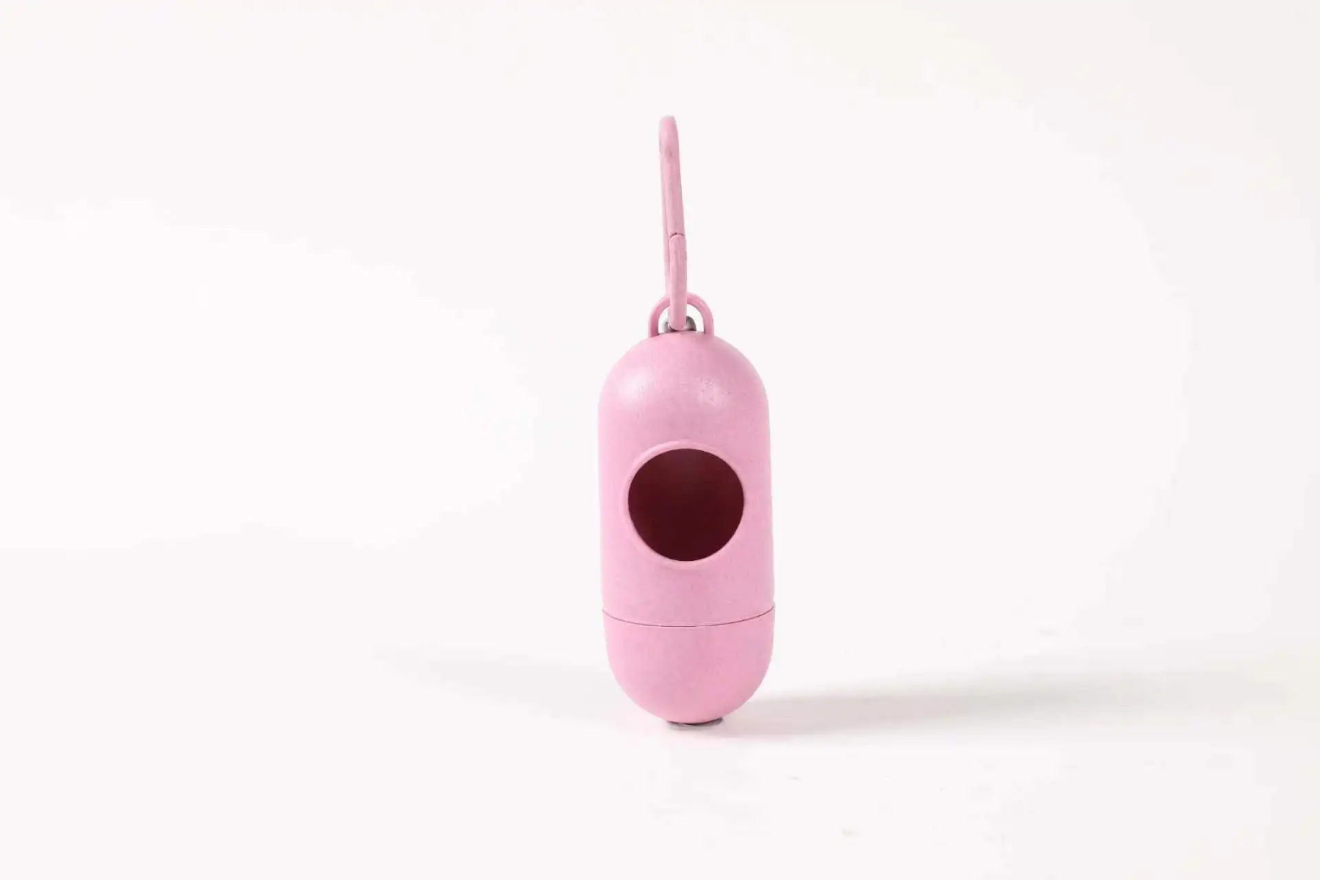 Wholesale Capsule-shaped Wheat-Straw Pet Waste Bag Holder Dog Poop Bag Dispenser