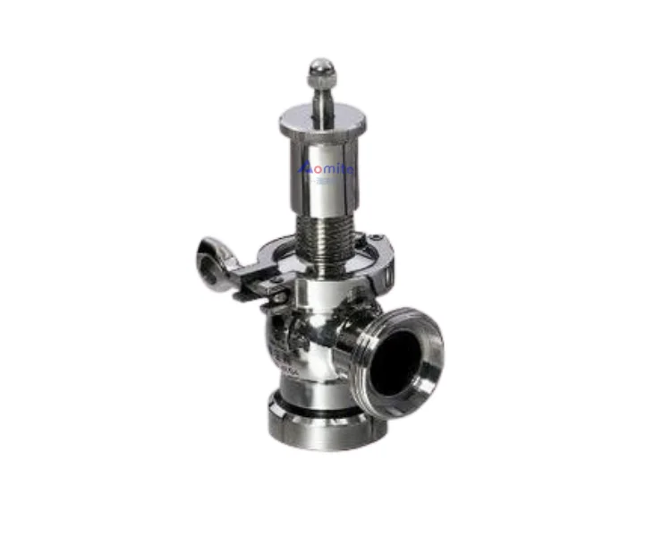 0-3.5bar stainless steel sanitary safety valve relief valve TC exhaust pressure regulating overflow valve