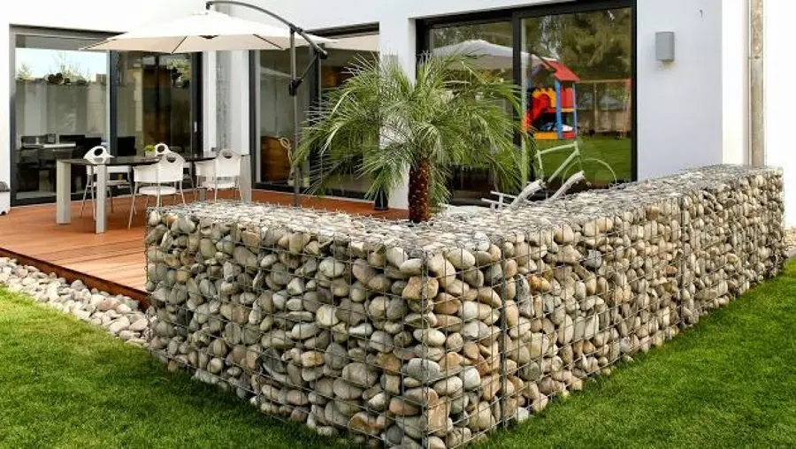 Galfan Coating Wire Mesh Stone Cage Welded Gabions for retaining wall