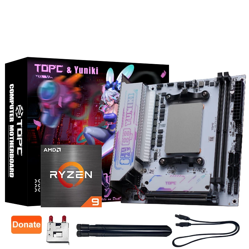 【たかたか】topton R9 7945HX mini-itxマザー TOPC Ryzen 9 7945HX Mini ITX Motherboard Combo - 16 Cores, 5.4GHz