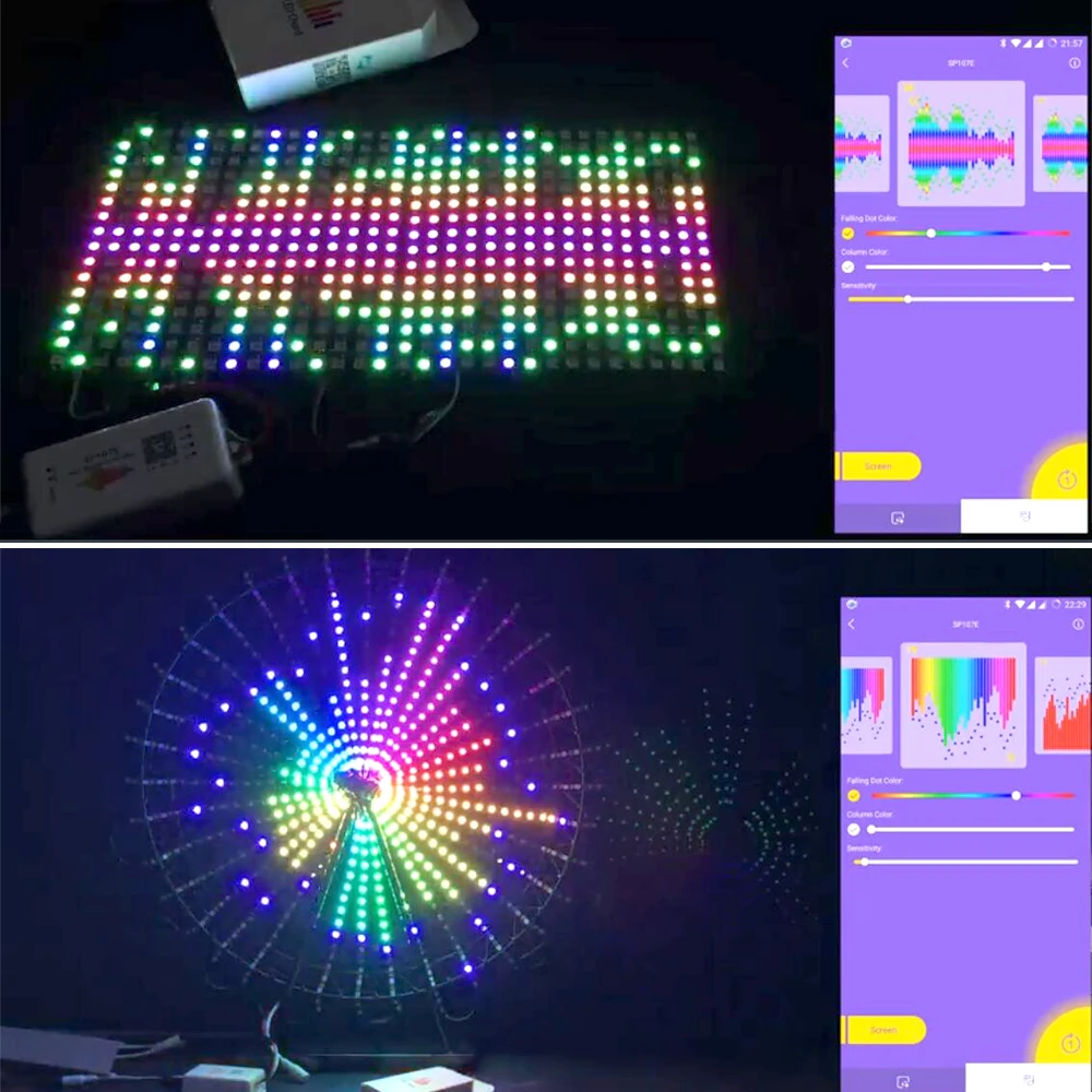 Sp107e Led Music Controller Smartphone App Control For Ws2812 Ws2813