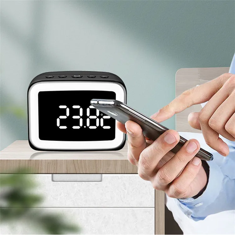 LED Bluetooth Speaker Mini Speakers Hands Free Portable Wireless Speaker With TF Card Mic USB Audio Music Player - ANKUX.COM