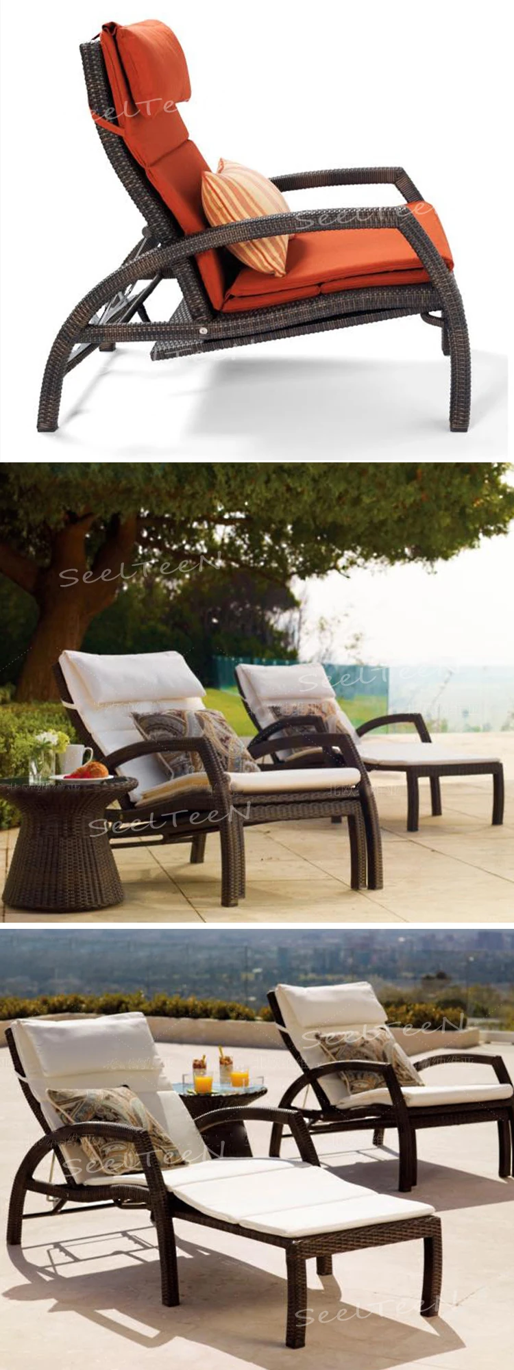 Rattan hotel commercial leisure sofa design outdoor furniture