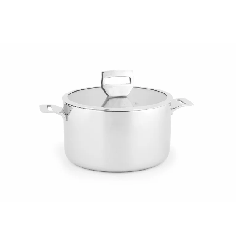 Most Popular France Design 3ply Stainless Steel Cookware 10 Pcs