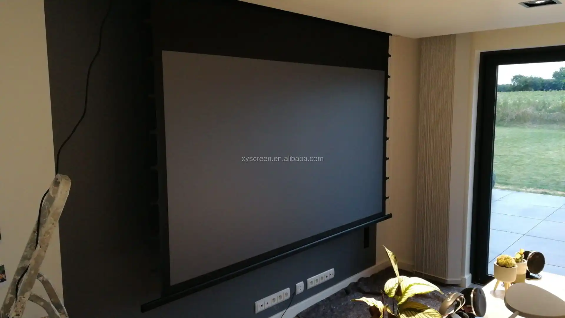 Xyscreen Rf Remote Control Motorized Tab Tension Alr Black Crystal Home