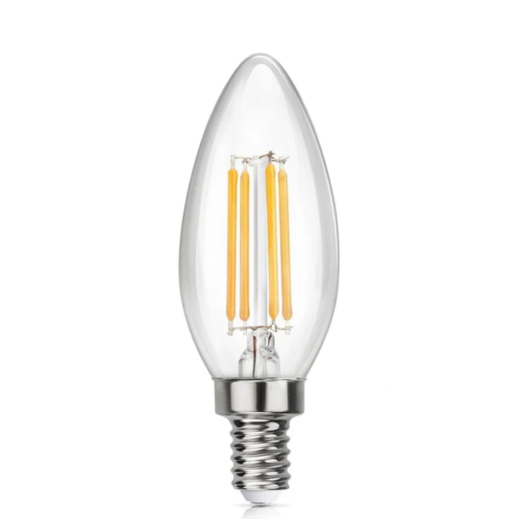 Best Sales 220V 110V 2200K C35 E14 LED Filament Lighting C35 LED Filament Candle Lamps , FMT-C35