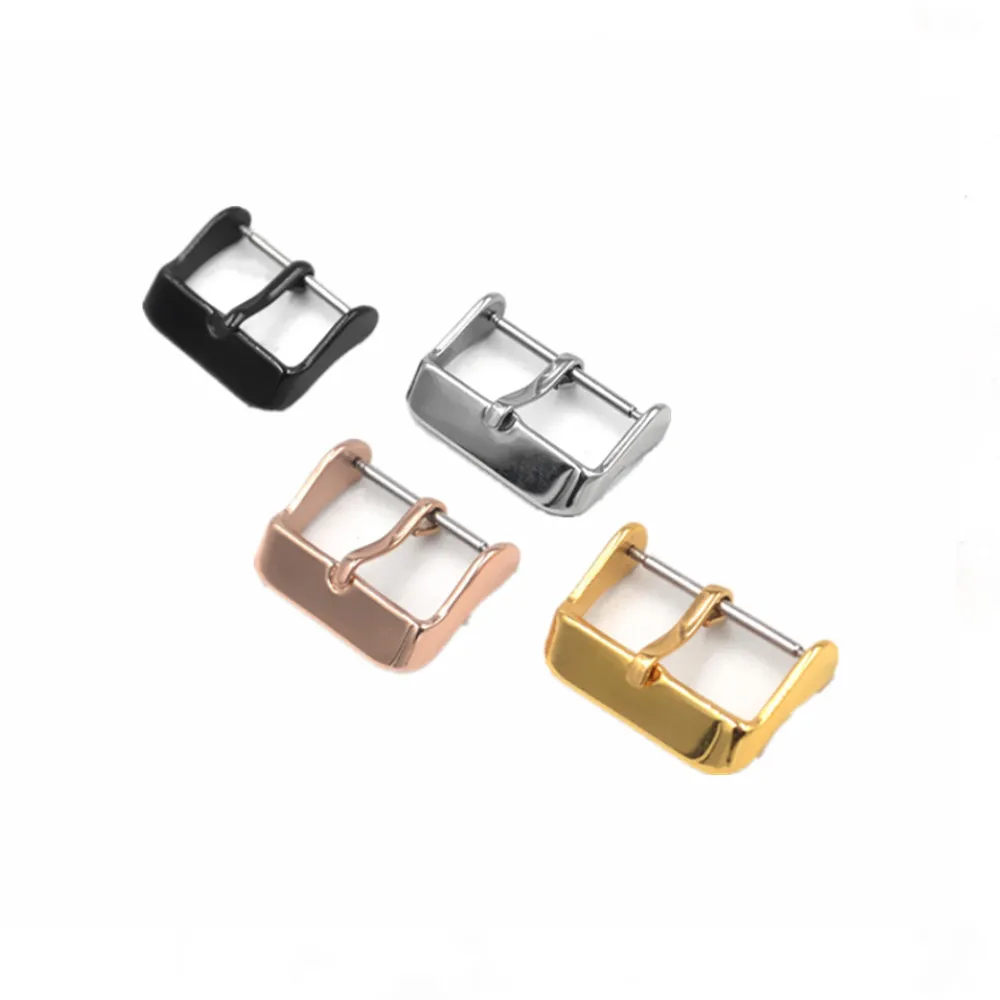 
Hot selling 16182022mm stainless steel Better brushed and polished surface leather watch band clasp buckle 