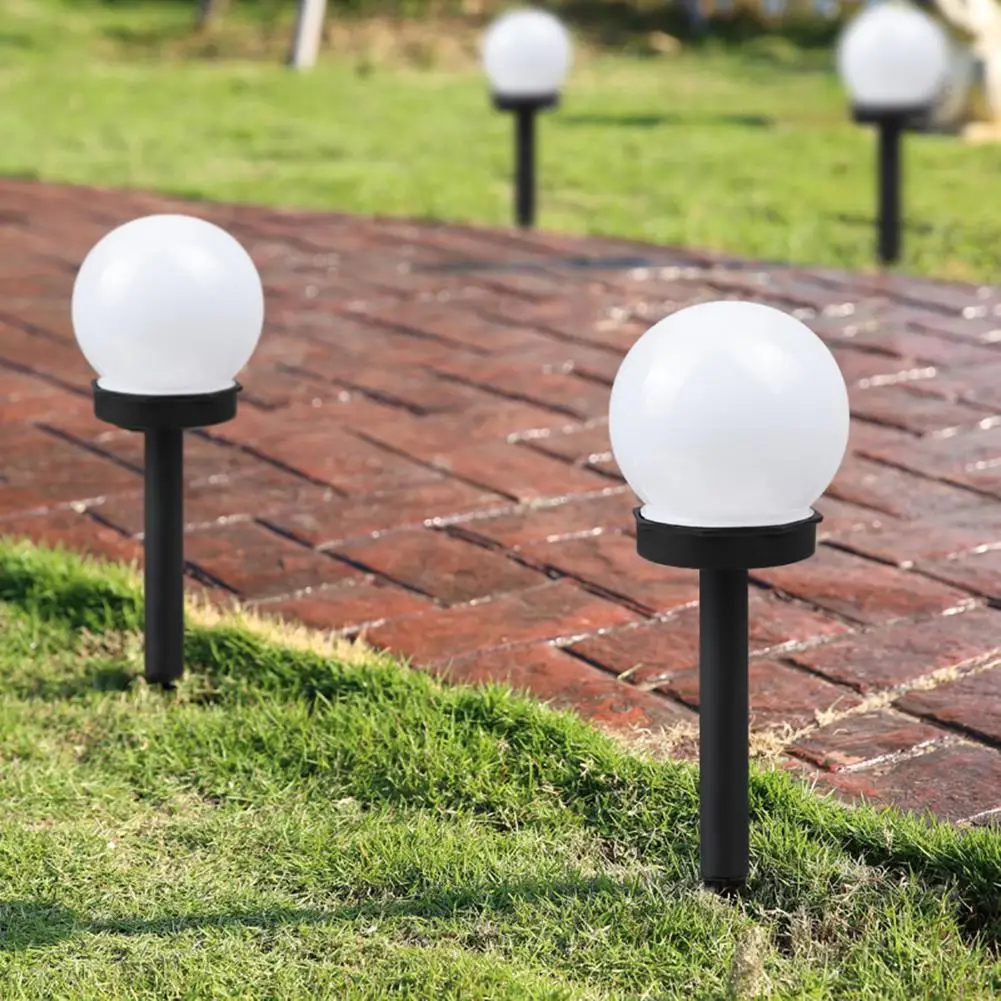 round garden lights