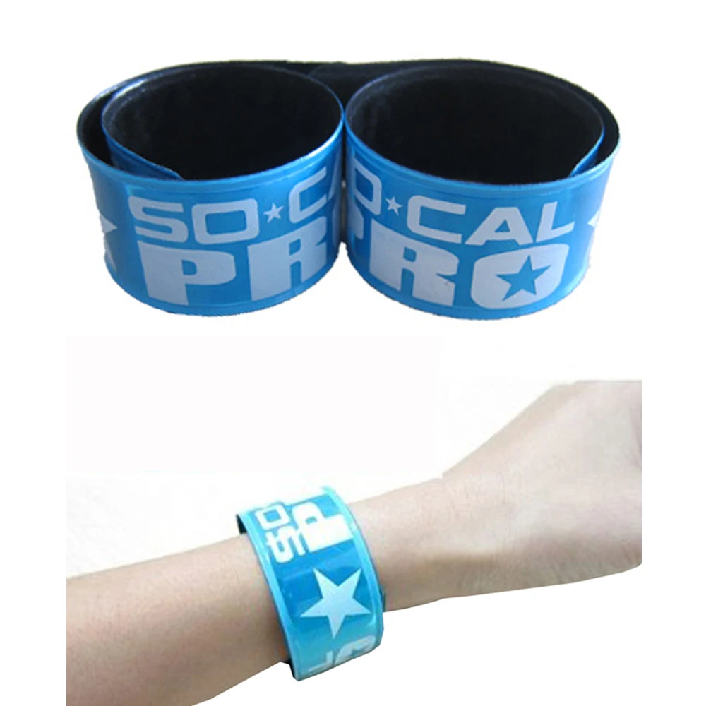 Custom Reflective Wrap Slap Bracelets With Custom Printing On Promotional Slap Bracelet Buy