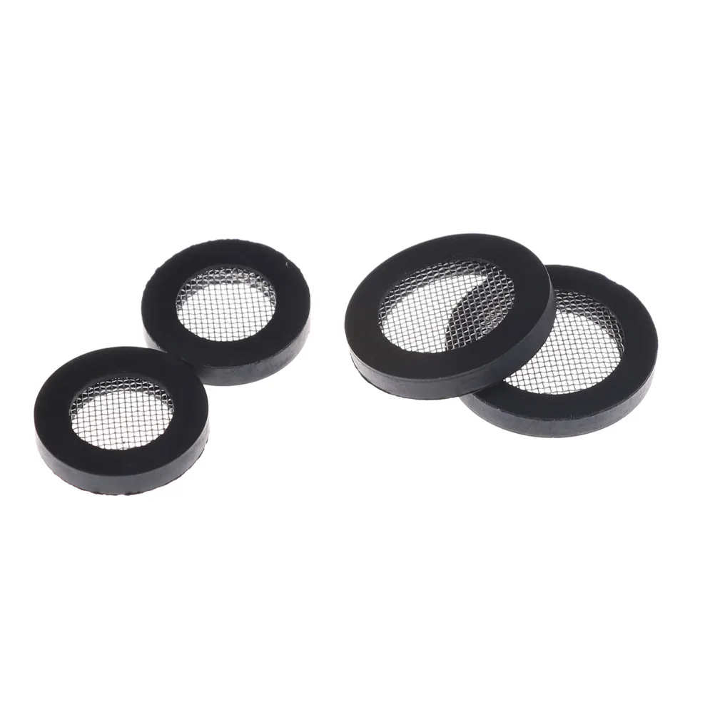 10pcs Rubber Gasket With Net Shower Head Filter Plumbing Hose Seal