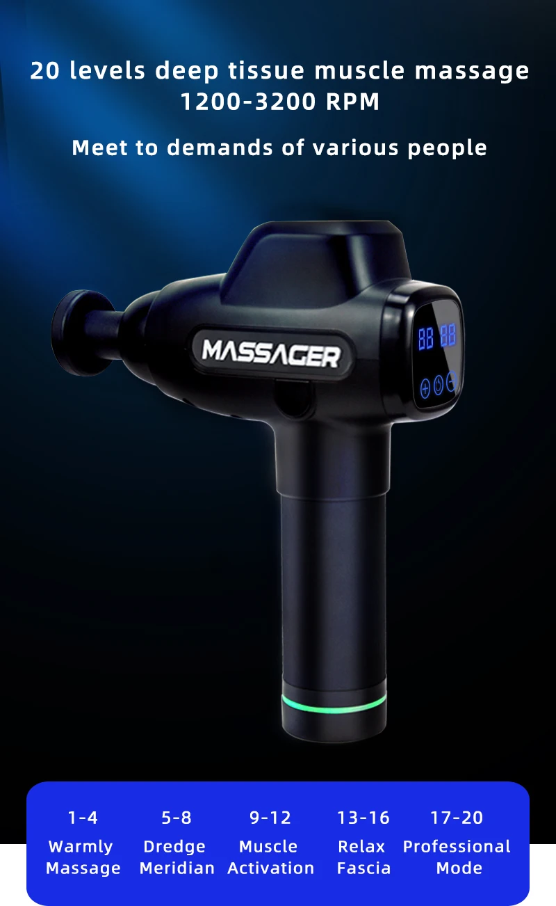percussion massager gun percussion vibration  handheld percussion massager muscle massager gun