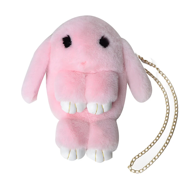 customized lovely high quality carton pink rabbit plush soft toy