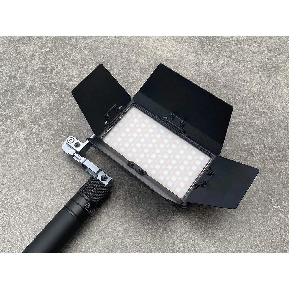Boling P1 LED Fill Light Accessories Kit with Softbox Hood Barn Door Honeycomb Light Effect Accessories For BL-P1 led light