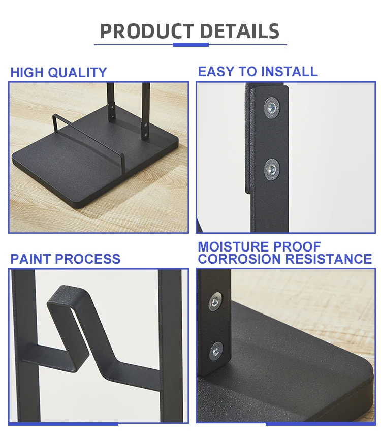 Standing Type Iron Material Home Storage Rack Free Punching Vacuum