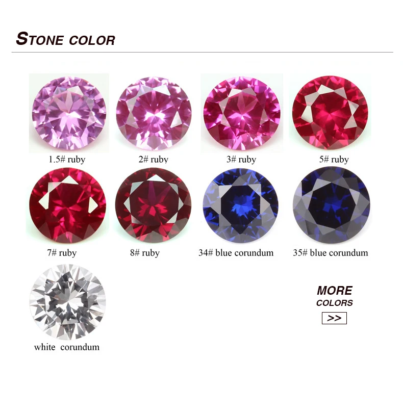 TOP COLOR BLOOD RED  9x9mm ROUND CUT CORUNDUM RED RUBY GEMs EXCELLENT! 