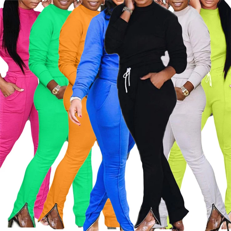 M1149 Fashion sets womens clothing 2020 women tracksuit two piece pants set clothing