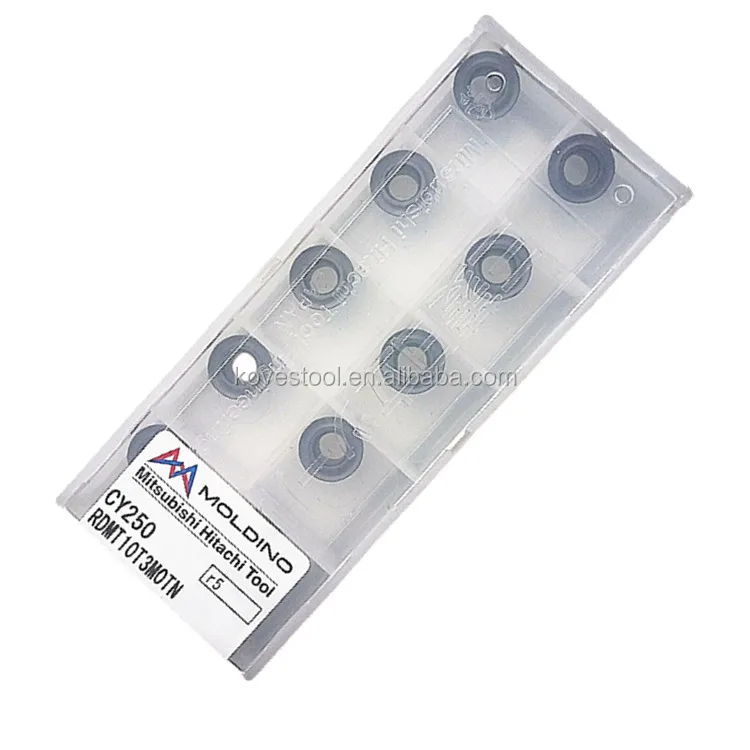 Mmc Moldino Hitachitool Round Carbide Inserts Various Grades Carbide Milling Inserts R4/r5/r6/r8 Rdmt1604 Cy250 Rdmx - Buy Milling Inserts R4/r5/r6/r8 ...