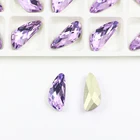 Popular Dongzhou K9 glass beads point back wings shape crystal rhinestones for jewelry accessories