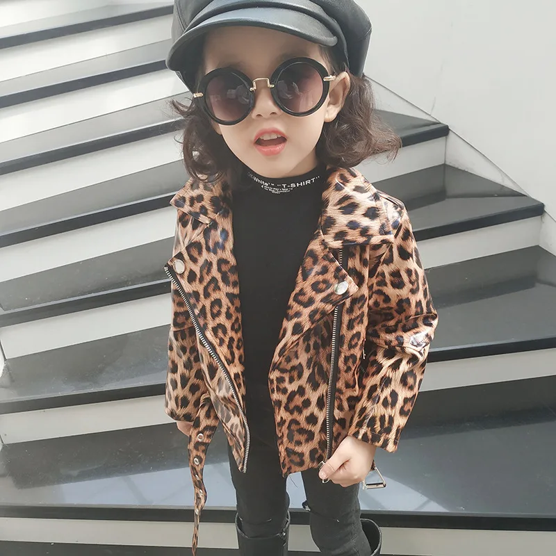 Leather jacket hot sale baby girl