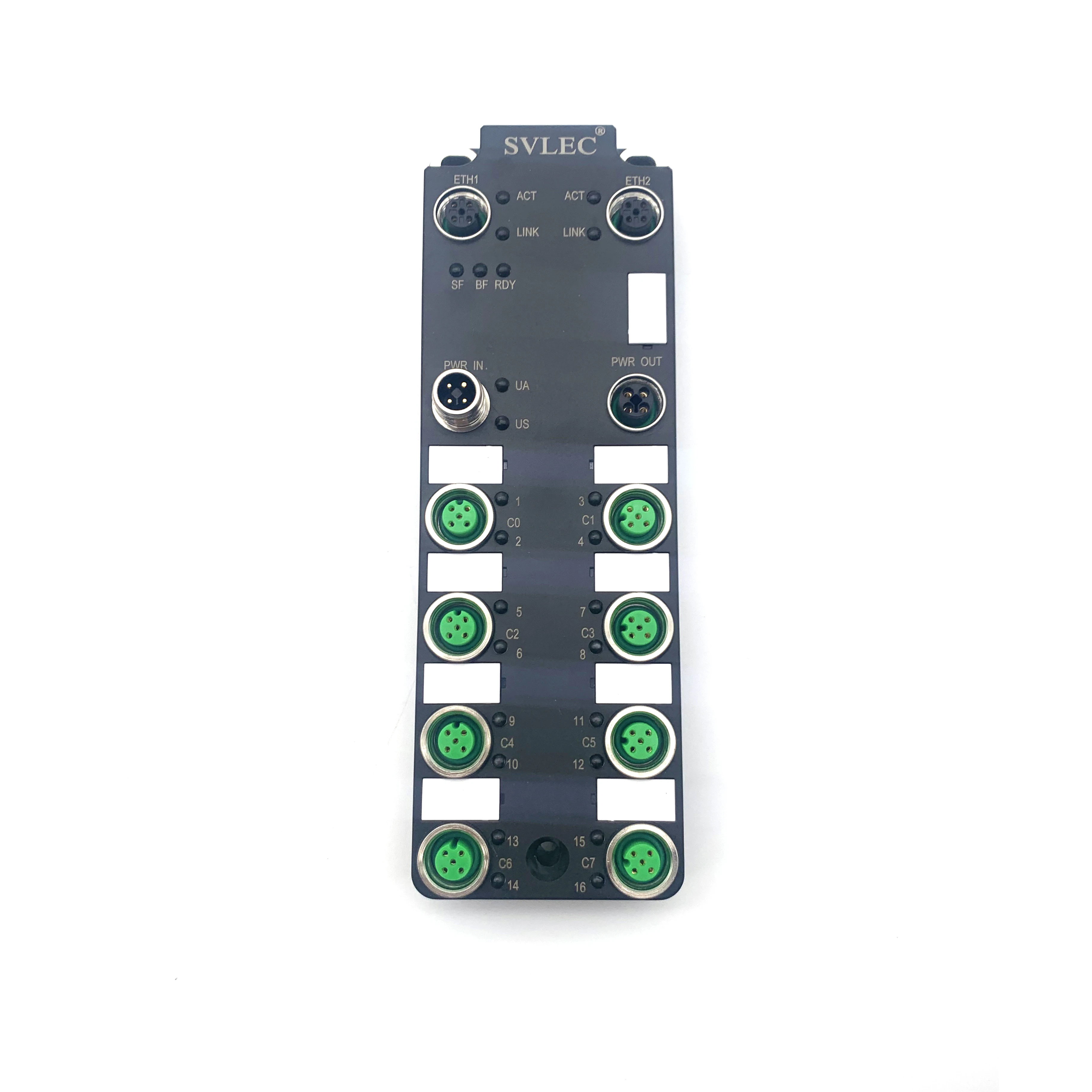 Ip67 Industrial Plastic M12 8 Port 16 Di Do Remote Io Module - Buy ...