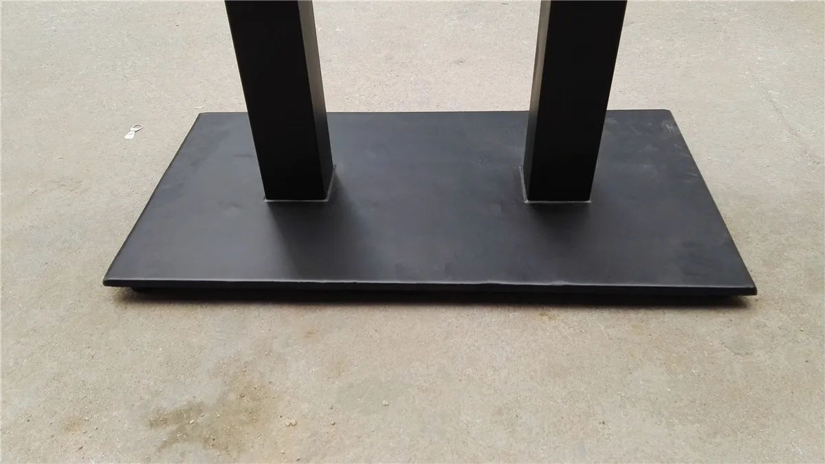 2019 new model industrial furniture double column powder coating casting iron table bases