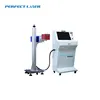 Batch coding and expire date Code CO2 Online flying laser marking machine for glass plastic bottle