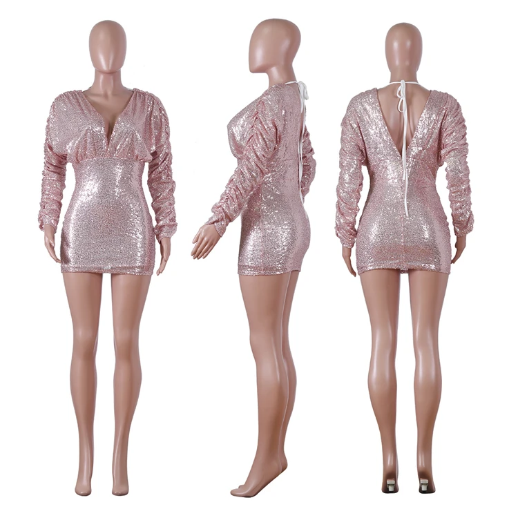 10AF295 أفضل بائع النادي الليلي حزب ارتداء الترتر السيدات ملابس النساء الساخن بيع مثير Bodycon اللباس