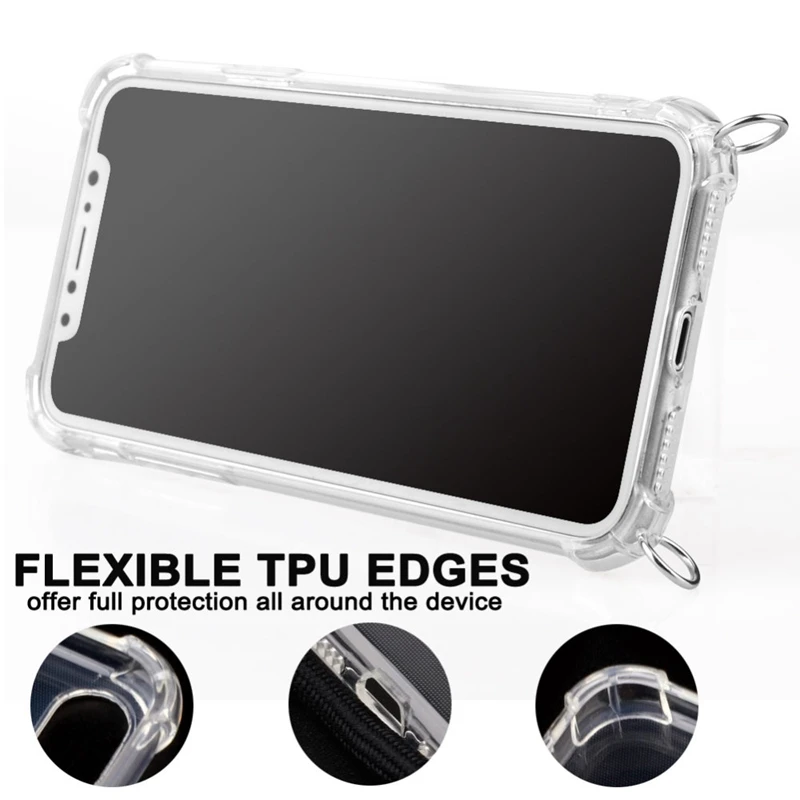 Necklace Chain crossbody phone case, Mobile Phone Case with Strap, Fashion necklace phone case For iPhone XS MAX