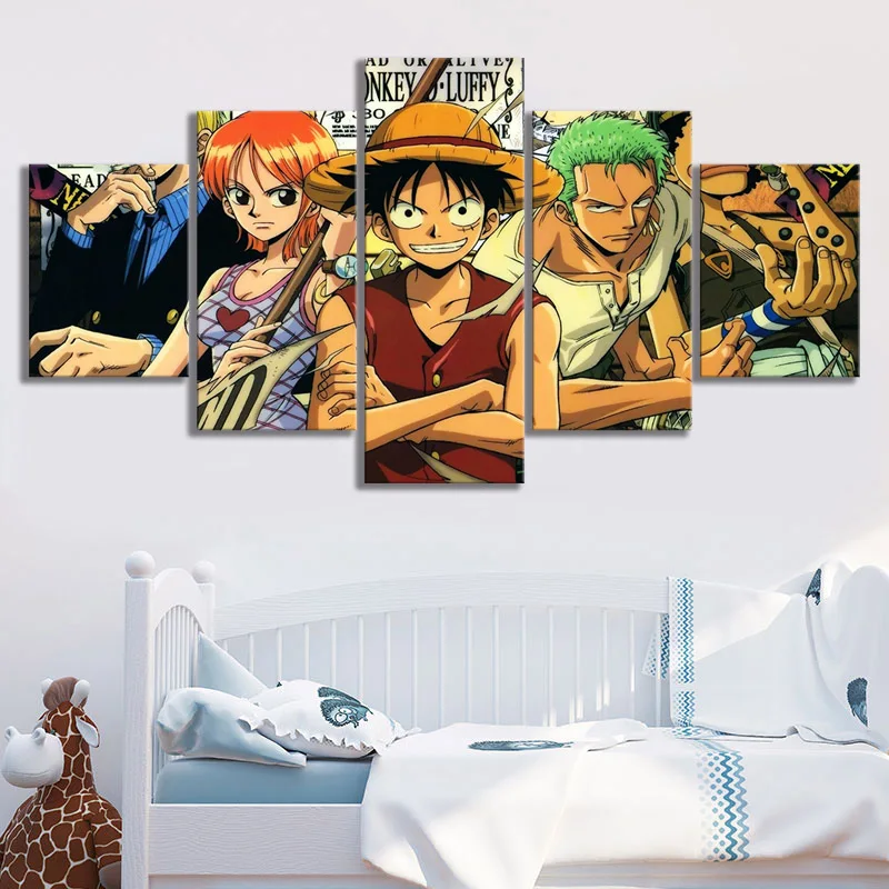 Unframed One Piece Anime Art Oil Painting Hd Wallpaper Canvas Art Wall  Stickers Living Room Decor Birthday Gifts - Buy Dragon Ball,Oil Painting,Canvas  Painting Product on 